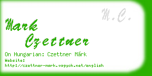 mark czettner business card
