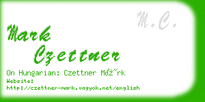 mark czettner business card
